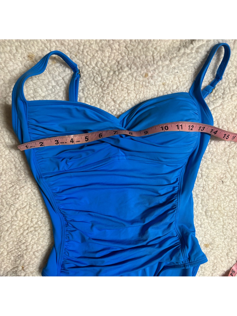La Blanca | Island Goddess One Piece Sweetheart women's 8 blue - Picture 7 of 8